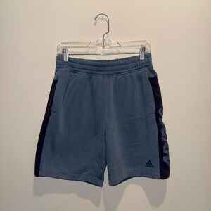 Adidas Men's Gray and Black Athletic Shorts